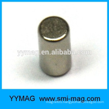 Hot sale strong Neodymium magnetic material thin rod magnet